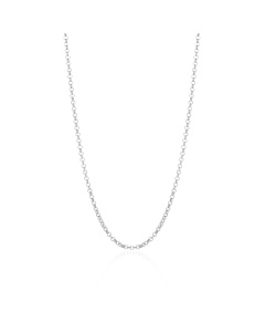 "Cable" chain Rhodium plated