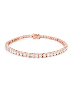 Tennis Bracelet Rose Gold-plated 3mm
