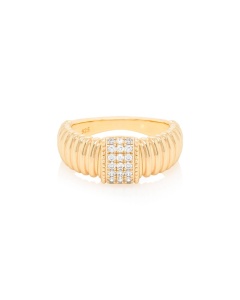 Central Luxe ring Yellow Gold-Plated