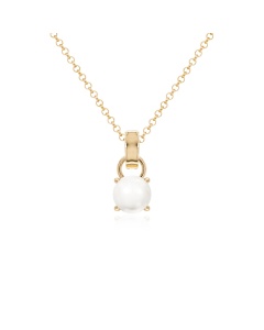 Freshwater Pearl Necklace set Yellow gold-plated