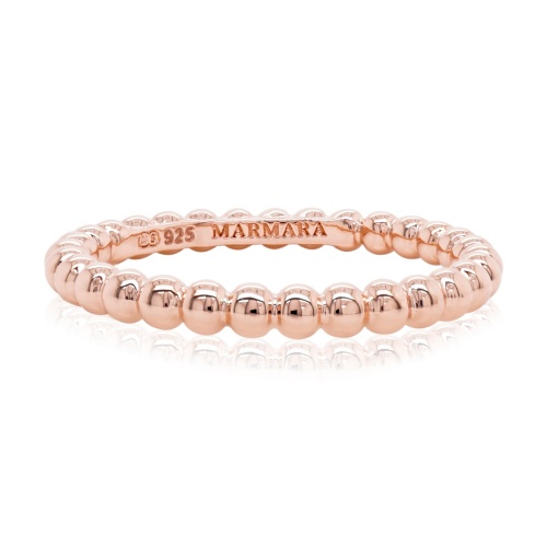 Bubbly Ring Rose Gold-plated