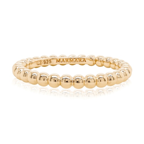 Bubbly Ring Yellow Gold-plated