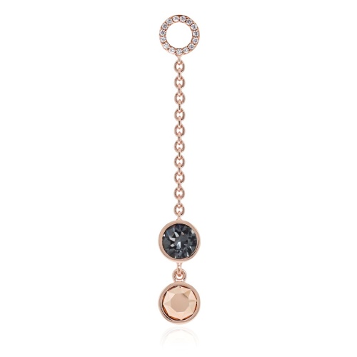 Drop Chain Charm rose gold-plated