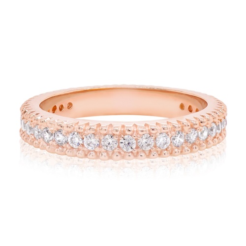 Elongated Ring Rose Gold-plated