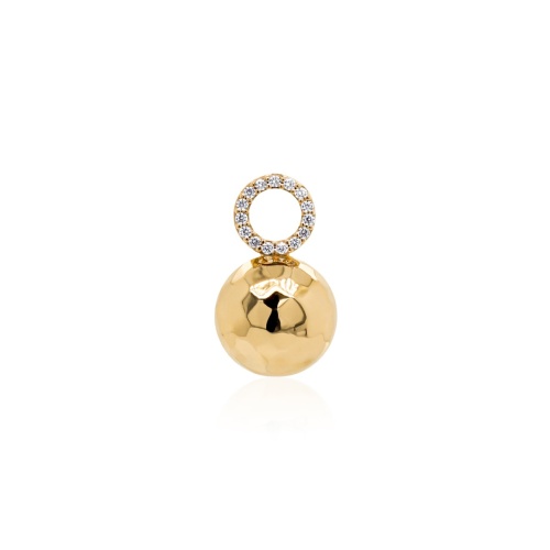 Crystal Ball Charm Yellow Gold-plated