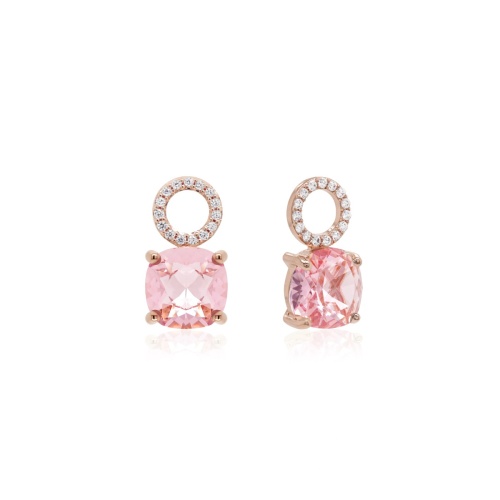 Fancy Stone Charms Rose gold-plated Lt Rose Ignite