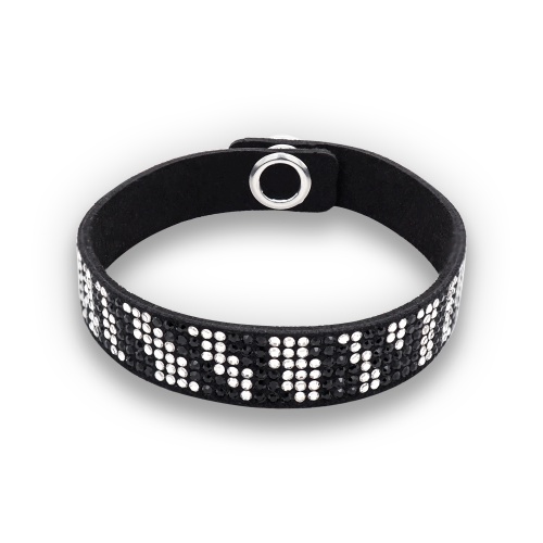 Alcantara bracelet Zebra