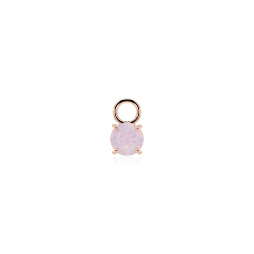 Mini Charm Rose Water Opal Gold-plated