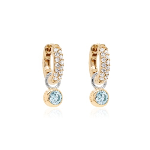 Classical Tiny Earring set Frosty Mint Yellow gold-plated