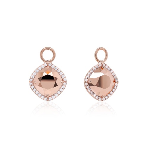 Fancy Stone Charms Rose gold-plated Rose Gold