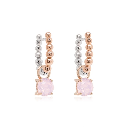 Mini Charms Bubbly Earring Set Rose gold-plated Rose Water Opal