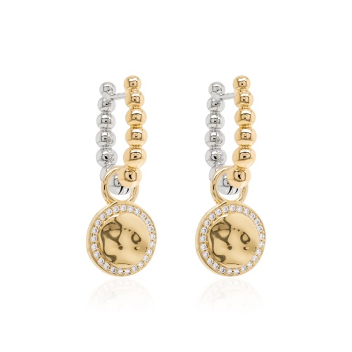 Bubbly & Fancy Coin Earring Set Yellow gold-plated