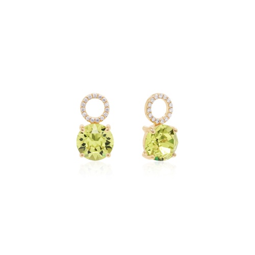 Earring charms Yellow gold-plated