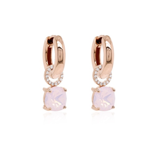 Pure Classic Earring Fancy Stone Charms Rose gold-plated Rose Water Opal