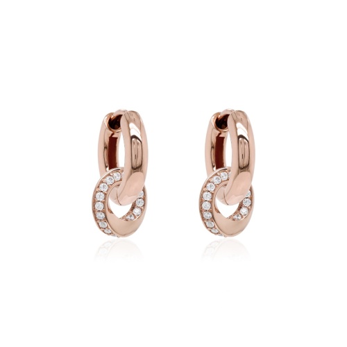 Classical Trinity Earring Set Rose gold-plated