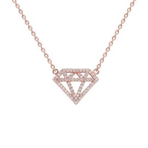 925 Silver necklace Diamond