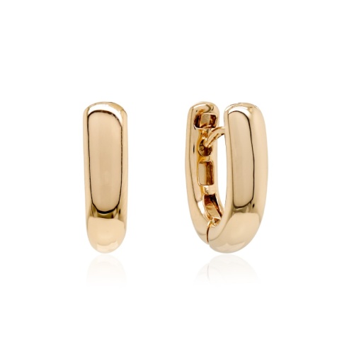 Modern Classics Base Earrings Yellow gold-plated