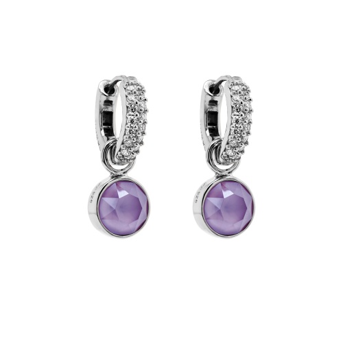 Lilac charm earrings