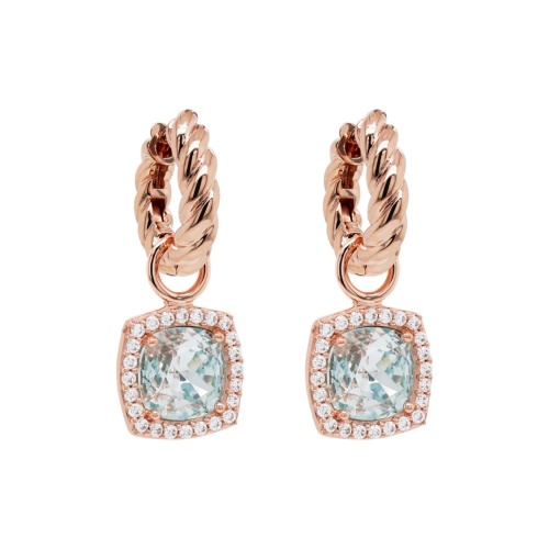 Fancy Stone charm earrings Light Azore