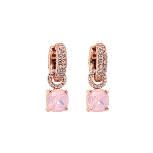 Fancy Stone charm earrings Rose Water Opal
