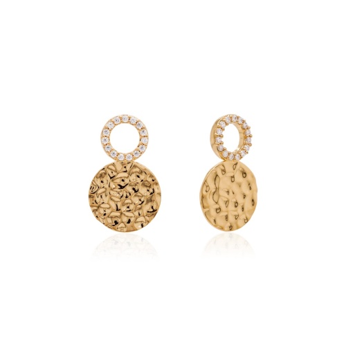 Sparkling Coin Charms Yellow gold-plated 10mm