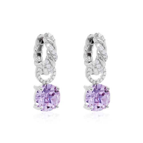 Knoty Charm Earrings Violet