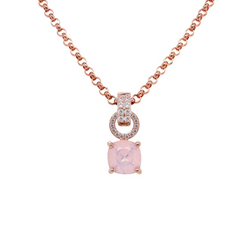 Fancy Stone Necklace Set Rose Water Opal