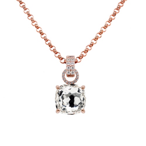 Fancy Stone Necklace Set Crystal