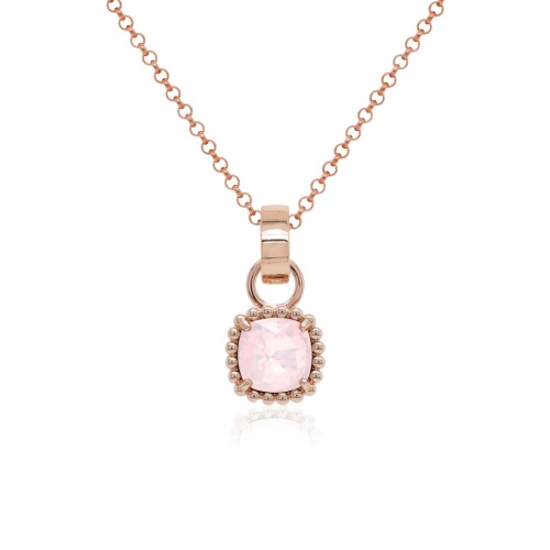 Charm Necklace Set Rose Water Opal