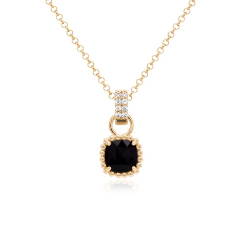 Bubbly Charm Necklace Yellow gold-plated