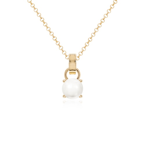 Freshwater Pearl Necklace set Yellow gold-plated