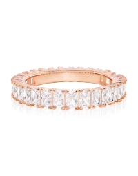 Queen Baguette Ring Gold-plated