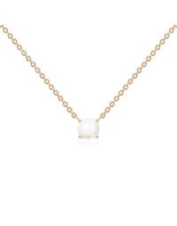 Freshwater Pearl necklace Yellow gold plated 6mm