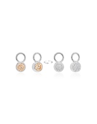 Tiny Charms Rhodium Plated