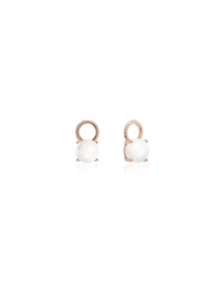 Classic Freshwater Pearl charms 6mm Rose-gold plated