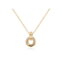 Trinity Necklace set Yellow gold-plated