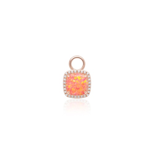 Fancy Opal Single Charm Salmon Pink