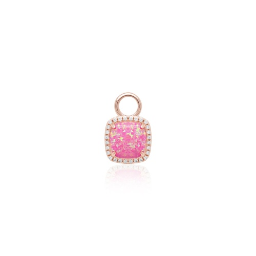 Fancy Opal Single Charm Rose Pink
