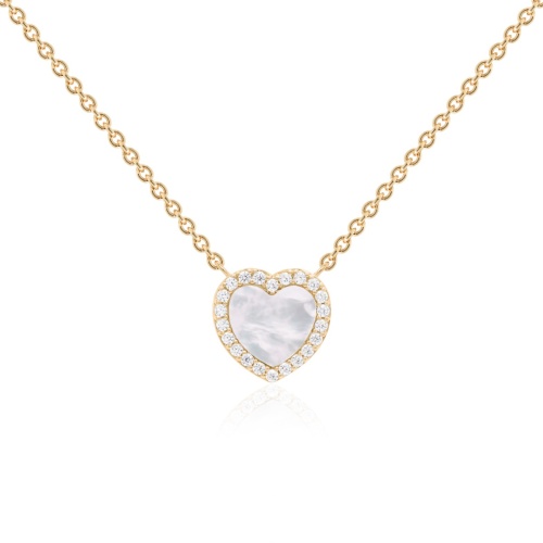 MOP Necklace Yellow Gold-plated