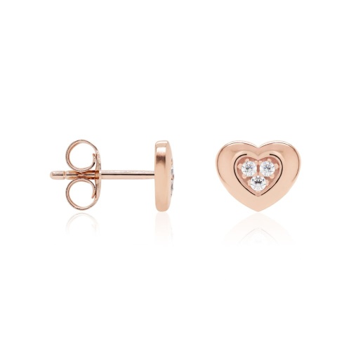 Petité Amour stud earrings rose gold plated