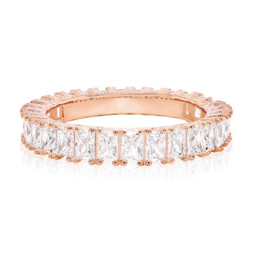 Queen Baguette Ring Gold-plated