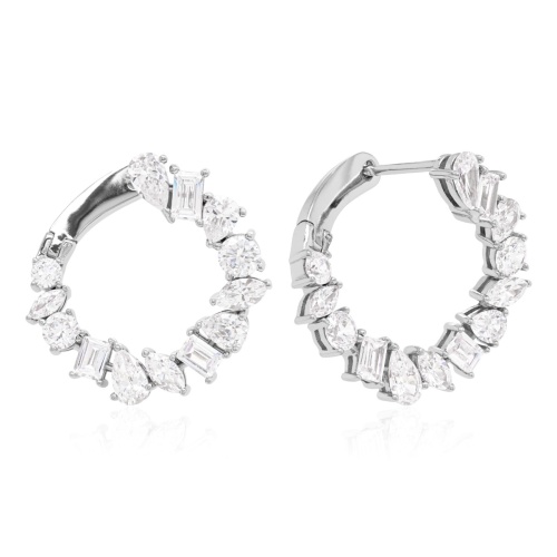 Ice Queens Round Earrings