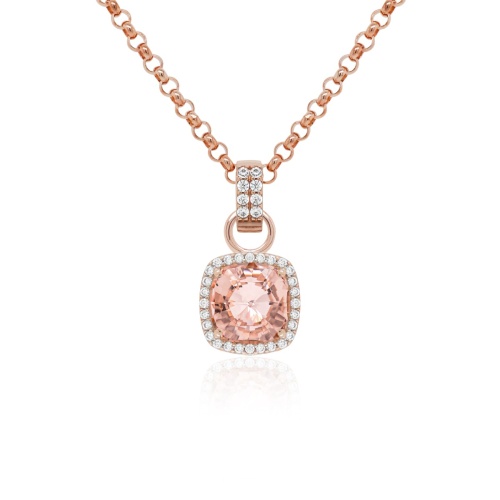 Vintage charm necklace set rose gold-plated Vintage Rose