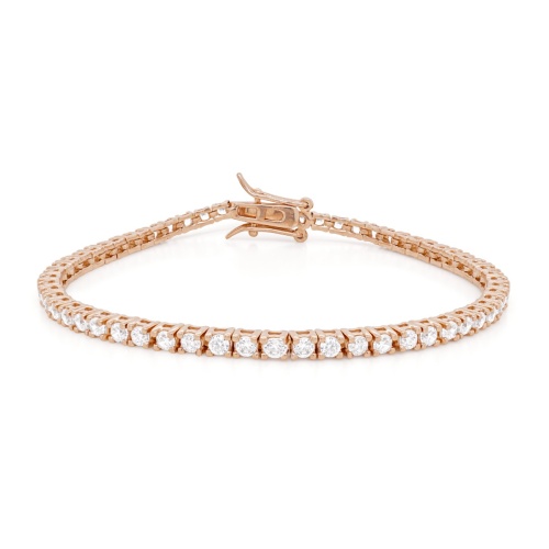 Tennis Bracelet Rose Gold-plated
