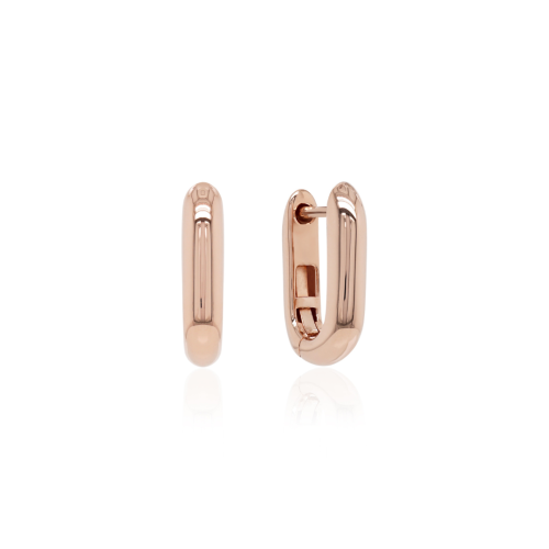 Link Base Earrings Rose gold-plated