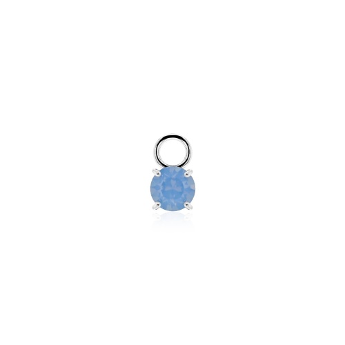 Mini Charm Rhodium-plated