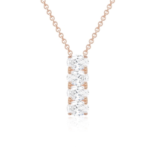 Bold Weave necklace rosé