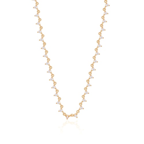  Riviére necklace Yellow gold-plated