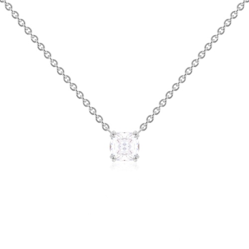 Crown Necklace Rhodium plated