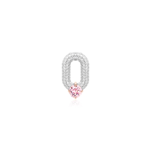 Oval Drop Link Necklace Charm